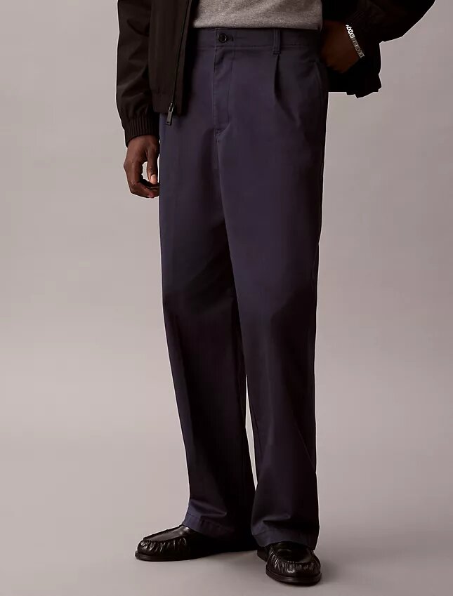 Pantaloni largi din bumbac Cotton Stretch Pantaloni largi din bumbac Cotton Stretch