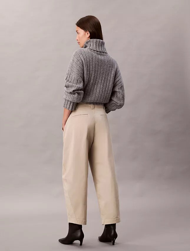 Pantaloni largi din bumbac Cotton Stretch Pantaloni largi din bumbac Cotton Stretch
