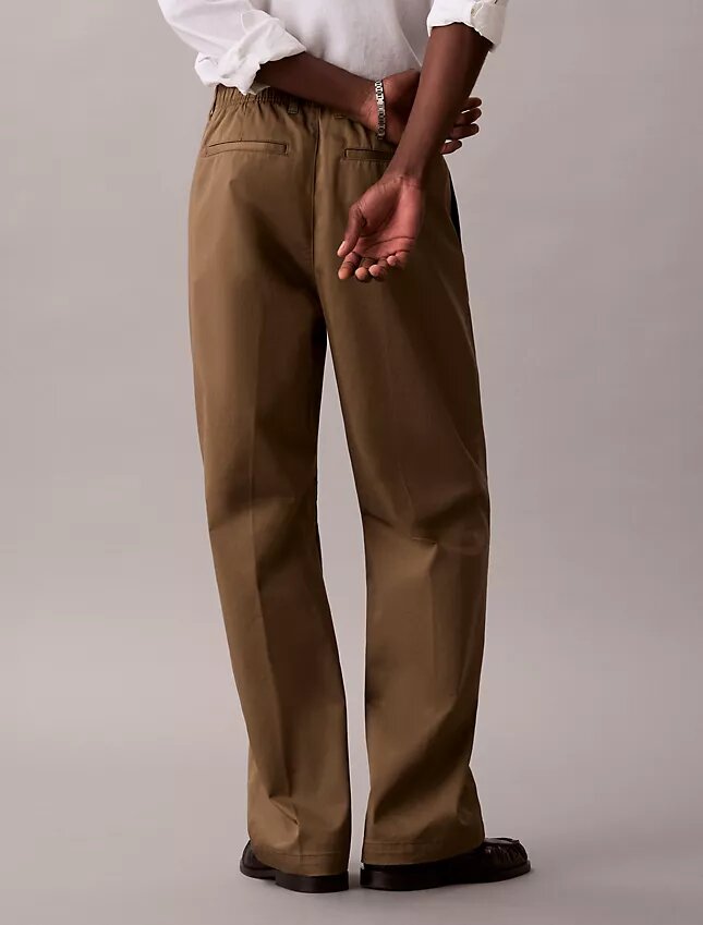 Pantaloni largi din bumbac Cotton Stretch Pantaloni largi din bumbac Cotton Stretch