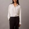 Pantaloni largi din crep