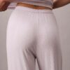 Pantaloni largi din modal elastic cu cusături în picătură