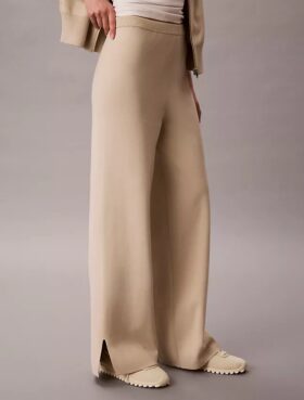 Pantaloni largi din tricot relaxat