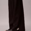 Pantaloni largi din tricot relaxat