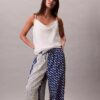 Pantaloni largi din twill de viscoză imprimat Pantaloni largi din twill de viscoză imprimat