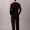 Pantaloni largi din velur con pliuri Pantaloni largi din velur con pliuri