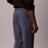 Pantaloni plisați din amestec de in, cu talie elastică Pantaloni plisați din amestec de in, cu talie elastică