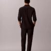 Pantaloni plisați din amestec de in, cu talie elastică Pantaloni plisați din amestec de in, cu talie elastică