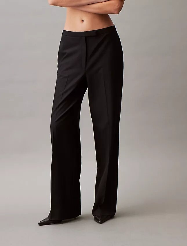 Pantaloni rafinați, cu croi larg și elastic Pantaloni rafinați, cu croi larg și elastic