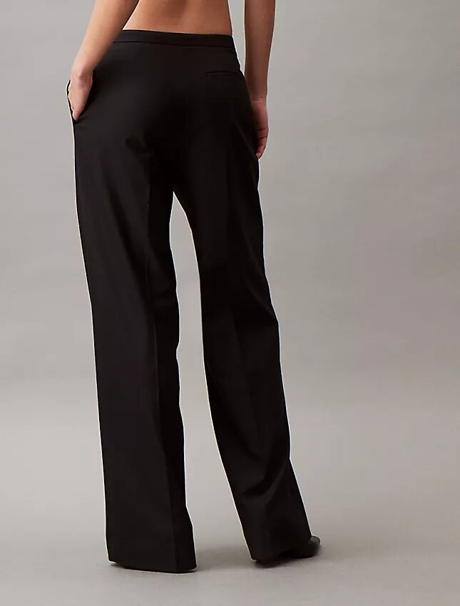 Pantaloni rafinați, cu croi larg și elastic Pantaloni rafinați, cu croi larg și elastic