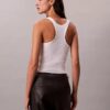 Pantaloni relaxați din imitație de piele Pantaloni relaxați din imitație de piele