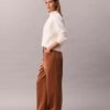 Pantaloni relaxați din velur Pantaloni relaxați din velur