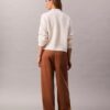 Pantaloni relaxați din velur Pantaloni relaxați din velur