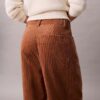 Pantaloni relaxați din velur Pantaloni relaxați din velur