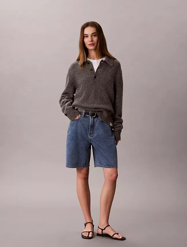 Pantaloni scurți bermuda din denim Pantaloni scurți bermuda din denim