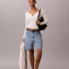 Pantaloni scurți bermuda din denim Pantaloni scurți bermuda din denim