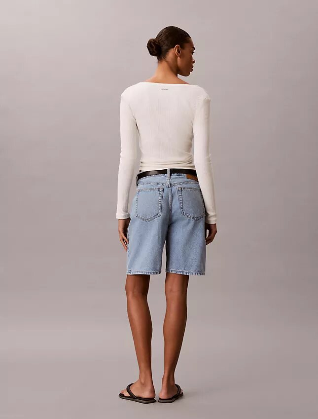 Pantaloni scurți bermuda din denim Pantaloni scurți bermuda din denim