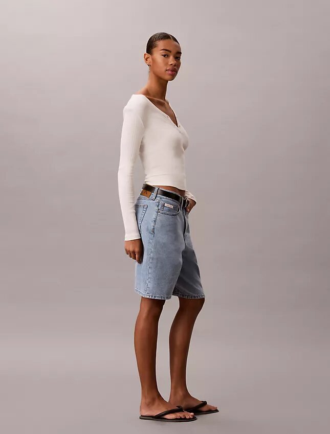 Pantaloni scurți bermuda din denim Pantaloni scurți bermuda din denim