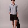 Pantaloni scurți cargo din amestec de in Pantaloni scurți cargo din amestec de in