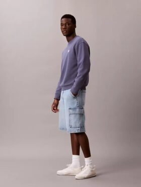 Pantaloni scurți cargo din denim în stilul anilor ’90