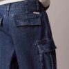 Pantaloni scurți cargo din denim în stilul anilor ’90 Pantaloni scurți cargo din denim în stilul anilor ’90