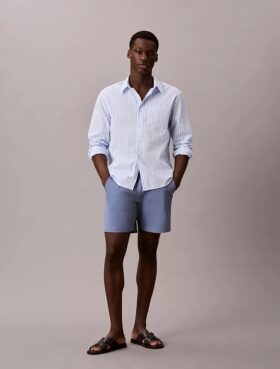 Pantaloni scurți chino din Cotton Stretch, cu talie elastică