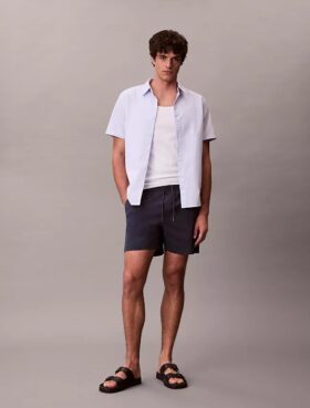 Pantaloni scurți chino din Cotton Stretch, cu talie elastică