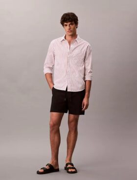Pantaloni scurți chino din Cotton Stretch, cu talie elastică