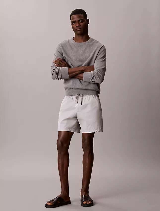Pantaloni scurți chino din Cotton Stretch, cu talie elastică Pantaloni scurți chino din Cotton Stretch, cu talie elastică