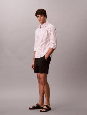 Pantaloni scurți chino din Cotton Stretch, cu talie elastică