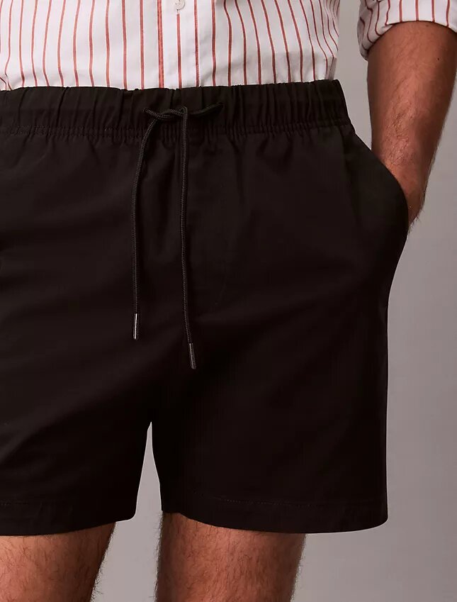 Pantaloni scurți chino din Cotton Stretch, cu talie elastică Pantaloni scurți chino din Cotton Stretch, cu talie elastică