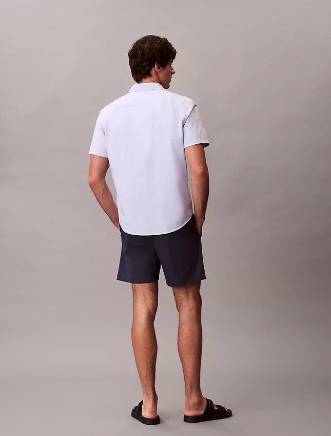 Pantaloni scurți chino din Cotton Stretch, cu talie elastică Pantaloni scurți chino din Cotton Stretch, cu talie elastică