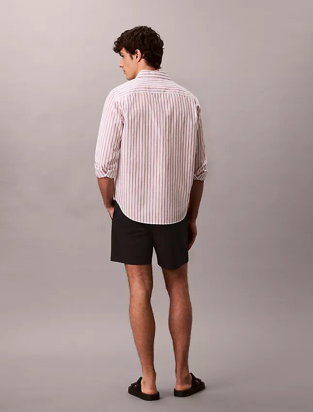 Pantaloni scurți chino din Cotton Stretch, cu talie elastică Pantaloni scurți chino din Cotton Stretch, cu talie elastică