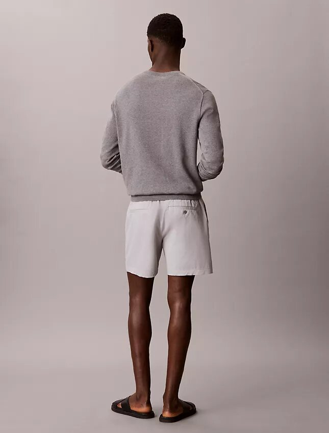 Pantaloni scurți chino din Cotton Stretch, cu talie elastică Pantaloni scurți chino din Cotton Stretch, cu talie elastică