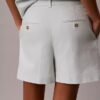 Pantaloni scurți croiți din amestec de in Pantaloni scurți croiți din amestec de in