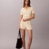 Pantaloni scurți cu talie elastică Pantaloni scurți cu talie elastică