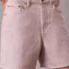 Pantaloni scurți cu talie înaltă și croi în A, vopsiți în întregime Pantaloni scurți cu talie înaltă și croi în A, vopsiți în întregime