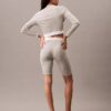 Pantaloni scurți de ciclism din Cotton Stretch cu nervuri