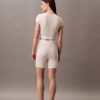 Pantaloni scurți de ciclism din Cotton Stretch cu nervuri