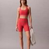 Pantaloni scurți de ciclism Icon Sport cu talie înaltă