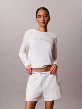 Pantaloni scurți de dormit din bumbac froté Icon