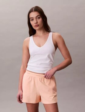 Pantaloni scurți de dormit din jersey de bumbac cu logo