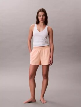 Pantaloni scurți de dormit din jersey de bumbac cu logo