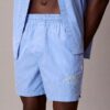 Pantaloni scurți de dormit din poplin clasic de bumbac Pantaloni scurți de dormit din poplin clasic de bumbac