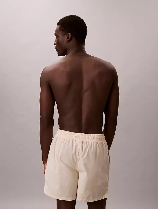 Pantaloni scurți de dormit din poplin clasic de bumbac Pantaloni scurți de dormit din poplin clasic de bumbac