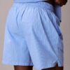 Pantaloni scurți de dormit din poplin clasic de bumbac Pantaloni scurți de dormit din poplin clasic de bumbac