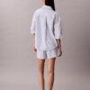 Pantaloni scurți de dormit din poplin de bumbac