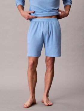 Pantaloni scurți de dormit din tricot waffle