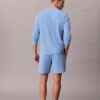 Pantaloni scurți de dormit din tricot waffle