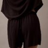 Pantaloni scurți de dormit din viscoză țesută Pantaloni scurți de dormit din viscoză țesută