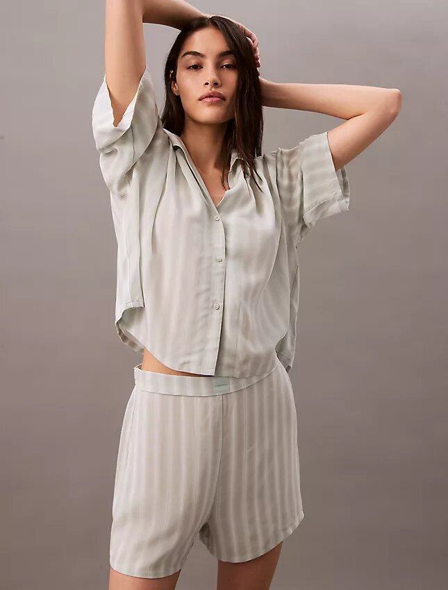 Pantaloni scurți de dormit din viscoză țesută Pantaloni scurți de dormit din viscoză țesută